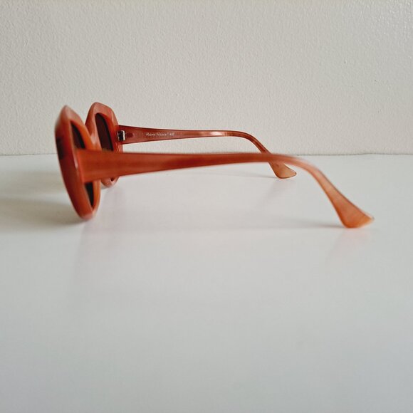 Women's L. Evrard Orange Frame Sunglasses France TWE - Picture 4 of 13